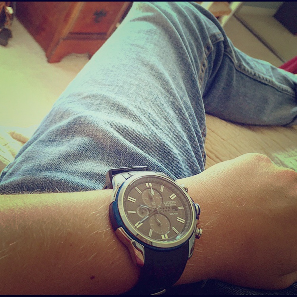 Men’s Citizen Eco-Drive Watch w/ sports band